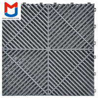 Revêtement de sol en vinyle moderne de luxe Carrelages de sol de garage intérieur Surface de parquet imbriquée antidérapante