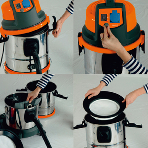 Jienuo <span class=keywords><strong>aspirateur</strong></span> central 38L 18Kpa 1400W Filtre À Eau tapis industriel Équipement de nettoyage pour le nettoyage JN506-38LL - Product Image 6