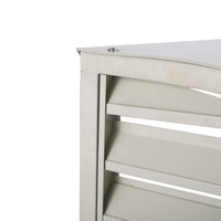 Climatiseur extérieur en bois en aluminium granuleux Couvertures de protection AC Couvre-AC extérieur décoratif
