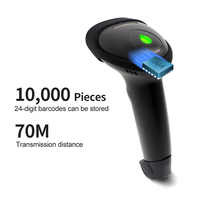 GTCODESTAR 1D CCD escáner de código de barras 2,4G lector de código de barras inalámbrico CCD USB pistola de escaneo de código de barras para escaneo de supermercado