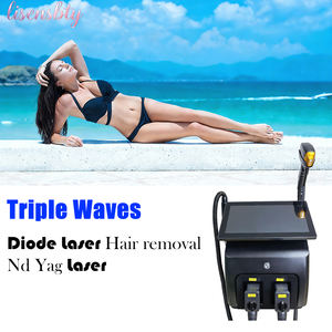 เครื่องกำจัด<span class=keywords><strong>ขน</strong></span>ทุ<span class=keywords><strong>ก</strong></span>สภาพผิว ทริปเปิลเวฟ ไดโอด พร้อมฟื้นฟูผิว <span class=keywords><strong>ก</strong></span>ำจัดรอยสักด้วยพิโค  อุปกรณ์สำหรับร้านเสริมสวย ได้รับมาตรฐาน CE - Product Image 1