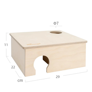 Escondite Multifuncional Impermeable para Hámster, Hecho de Abedul Natural Importado, Más Vendido - Product Image 1