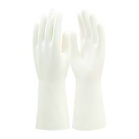 Gants en nitrile blancs semi-transparents doublés floqués pour la protection industrielle, domestique, le nettoyage et la manipulation des aliments