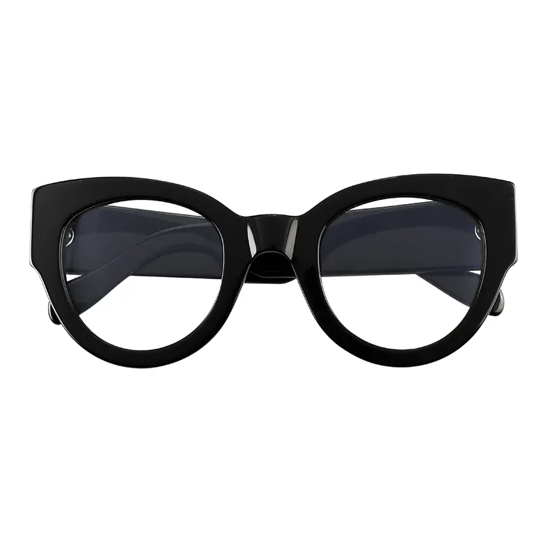 New Acetate Round Shape Women Frame Glasses Oversized Eyeglasses