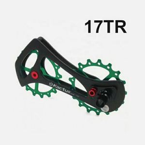<span class=keywords><strong>17TR</strong></span> Übergroßes Carbon-Schaltwerkrad mit Keramik-Kugellager, 63g, für Shimano 6800/6870/9000/9070 - Product Image 5
