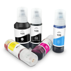 Encre de recharge en vrac compatible Premium 105 106 à base d'eau pour imprimantes Epson <span class=keywords><strong>EcoTank</strong></span> ET-7700 ET-7750 L7160 L7188 - Product Image 2
