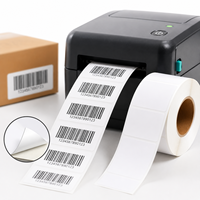 Etiquetas Térmicas Directas al por Mayor de 40 mm x 20 mm, Rollos de Etiquetas Adhesivas de Papel para Códigos de Barras, Etiquetas Adhesivas Blancas Personalizadas para Marcado