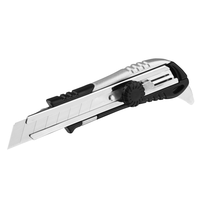 Couteau utilitaire robuste en alliage d'aluminium de 18 mm avec verrouillage à cadran et ouvre-boîte