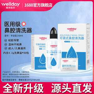 เวลเดย์ สเปรย์พ่นจมูกปรับระดับได้ 250 มล. พร้อมซอลต์แพ็คสำหรับทำความสะอาดจมูก - Product Image 3