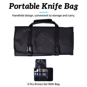 Juego de cuchillos de carnicero súper afilados, cuchillo de matanza con mango de PP, juego de equipo de carnicería de 5 piezas con bolsa de cuchillos - Product Image 3