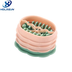 Thiết Kế Mới Đa Năng Của Nhãn Hiệu Thực Phẩm An Toàn Hoa Hình Dạng 3 Trong 1 Nhựa Trứng <span class=keywords><strong>Slicer</strong></span> Cắt Cho Trứng Luộc Cắt - Product Image 1