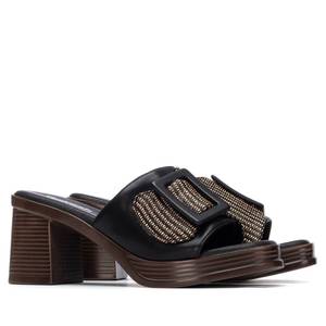 Sandalias de Plataforma con Tacón de 7.5 cm para Mujer, Color Negro, Talla 40 - Product Image 4