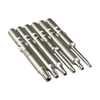 Mata Obeng Torx Magnetik Baja S2, Shank Hex 1/4 inci, untuk Aplikasi Perbaikan Industri dan DIY