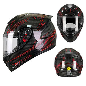 Vendita Diretta dalla Fabbrica Casco Integrale da Moto in Fibra di Carbonio Casco da Motocicletta con Certificazione DOT per Casco da Motocross - Product Image 4