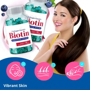 Biotina, Caramelle Gommose alla Biotina, Collagene e Vitamine per la Crescita dei Capelli, Estratti Vegetali - Product Image 3