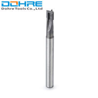 Fraise carrée DOHRE en carbure, fraise à queue en diamant PCD, outils de fraisage