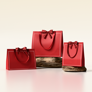 Sac de shopping personnalisé à motifs d'art pur pour les soins de la peau, les huiles essentielles, le rouge à lèvres, le blush, la crème pour le visage, fabriqué en carton durable - Product Image 1
