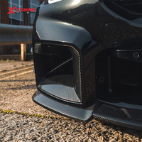 Lame de séparation avant en fibre de carbone sèche style CT V1 pour BMW G87 M2 Coupé, Pièces automobiles, Spoiler avant, Diffuseur de pare-chocs