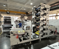 Imprimante flexographique UV automatique 4/6 couleurs avec découpe rotative pour étiquettes, films PVC, feuilles et papier