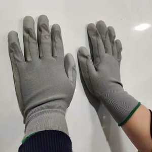2025 Venta caliente carcasa de poliéster con guantes baratos recubiertos de Palma gris <span class=keywords><strong>PU</strong></span> - Product Image 6