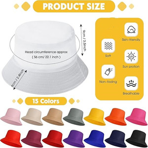 Chapeau Bob Réversible Homme et Femme Imprimé Graffiti Style Pêcheur Bicolore Noir et Blanc pour l'Été - Product Image 5