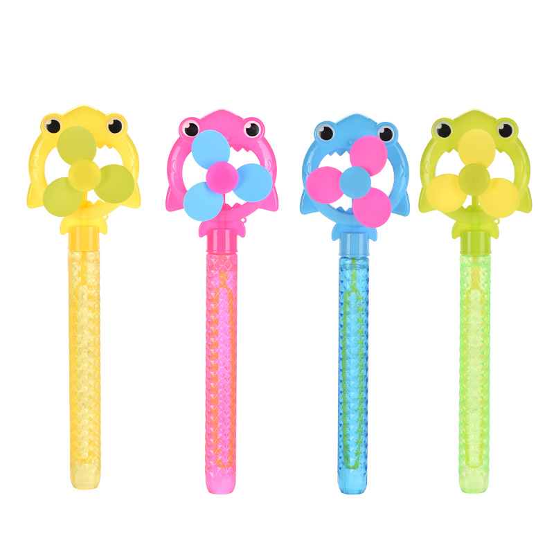 Summer party favors soap big giant water stick toy magic wand windmill crown bubble wand for children