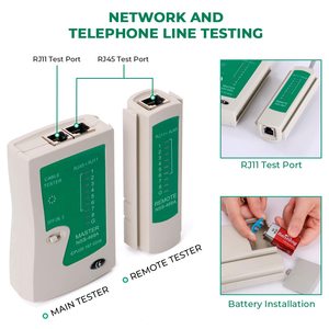 <span class=keywords><strong>Kit</strong></span> de red DIY, bolsa UTP STP RJ45 RJ11 RJ12, juego de herramientas de red de prensado de acero, FTTH Ethernet Cat5 Cat5e CatA LAN Cable - Product Image 3