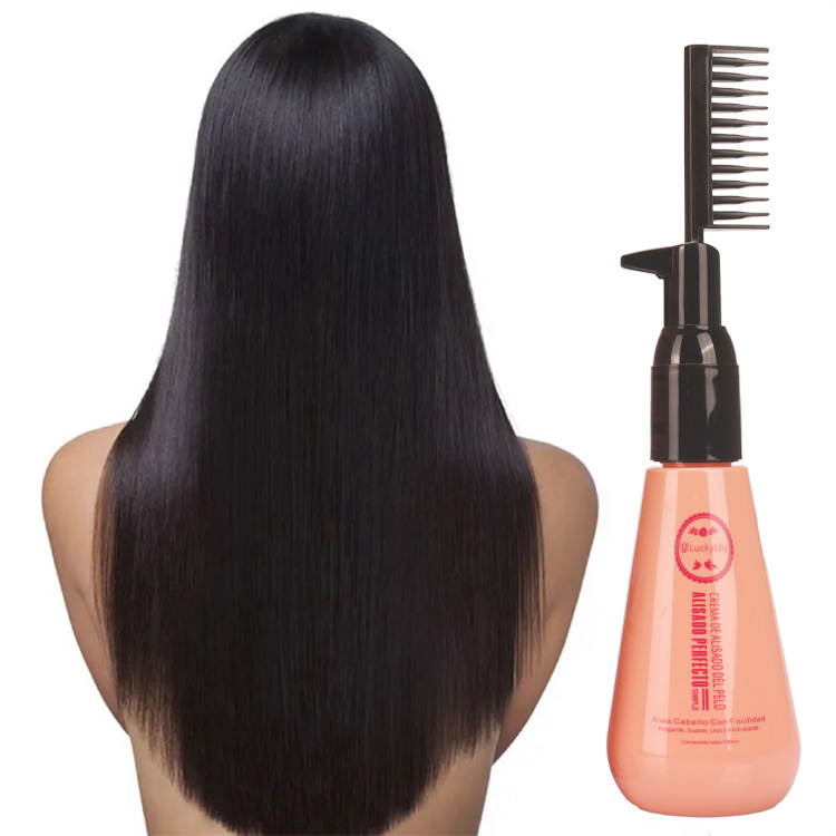 China Manufacturer Wholesale Best Brazilian Hair Straightening Cream With Comb