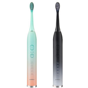 Brosse à dents électrique sonique Ultradent, étanche IPX7, rechargeable par USB, poils souples, couleur dégradée, emballage individuel - Product Image 1