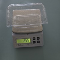 Conteneur à raisins prêts à l'emploi, capacité 1 lb, écologique, en RPET/PET recyclé, jetable, type coquille