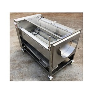 Automatic <b>Brush</b> Washing Machine Lotus Root/carrot/potato/onion Peeling Machine Fruit Washer <b>Vegetable</b> Cleaner - Product Image 5