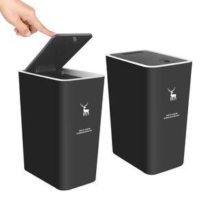 Poubelle petite poubelle en plastique corbeille à papier adaptée à la salle de bain <span class=keywords><strong>cuisine</strong></span> chambre bureau - Product Image 1