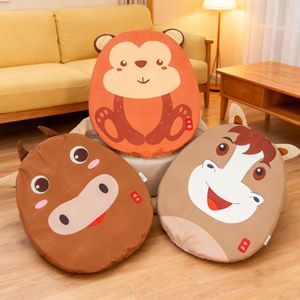 Tapis rond pour animaux de compagnie du zodiaque chinois, lit doux pour chat, tapis de sol pour chats, rembourrage en fibre de polyester, coussin de siège lavable à la main - Product Image 2