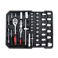 Ensemble d'outils à main de 187 pièces en acier au chrome-vanadium, coffret à roulettes, kit d'outils de réparation automobile pour garage, boîte à roulettes portable, OEM ODM