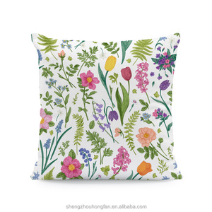 Flowers <strong>Pillow</strong> Covers 18*18 Inch, Floral <strong>Square</strong> Cushion Covers Spring Summer Seasonal Decor Pillowcase for Living Room <strong>Sofa</strong> - Product Image 6
