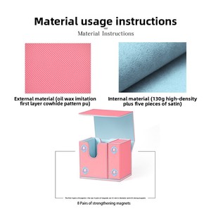Boîte de rangement verticale légère et portable pour cartes à collectionner, personnalisable, pour cartes <span class=keywords><strong>Commander</strong></span> et cartes de loisirs - Product Image 3