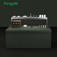 Armário Base para Ilha de Cozinha Kangyale com Sistema de Elevação Automática, Plataforma de Elevação Elétrica e Rack de Armazenamento com Elevação Elétrica