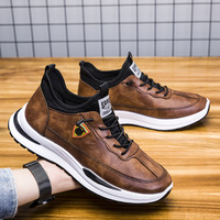 2023 chaussures en cuir fabricant usine en gros chaussures de Sport personnalisées Zapatillas Deportivas daim noir blanc hommes course décontractée