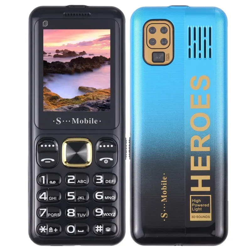 W23 Elderly Mobile Phones 2.2 inch 800mAh Battery Triple SIM Small Phones 21 Keys Big Button 2G Mini Cellphone