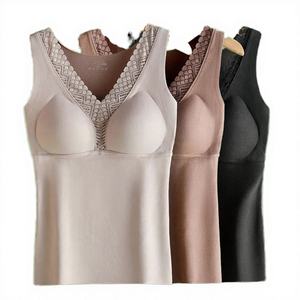 1001 Camisola de lactancia para mujer, de verano, con estampado de encaje, triángulo, para uso diario, con sujetador incorporado - Product Image 3