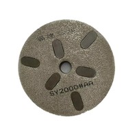 Roue éponge en résine élastique remplie de six disques San Yuan pour ponceuse à meuleuse modèle SW
