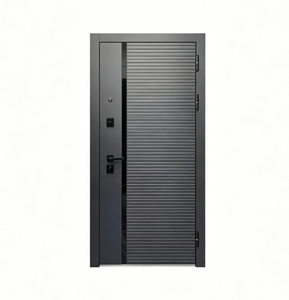 Puerta Blindada de Acero con Diseño Turco, Resistente a Impactos, con Acabado Delgado y Minimalista, Marco de Acero Sólido, Puerta Principal <span class=keywords><strong>para</strong></span> Uso Doméstico - Product Image 2