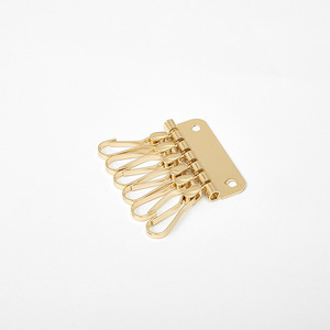 6-Tooth <b>Square</b> Keychain Card Holder Zinc Alloy Metal Multi-Function <b>Key</b> Holder Home Use - Product Image 3