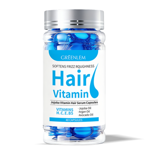 GreenLem SOFTENS FRIZZ RQUGHNESS Vitamine capillaire Jojoba Sérum capillaire en capsules - Product Image 1