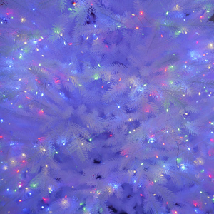 Meistverkaufter Weißer LED-Weihnachtsbaum Farbwechselnde Künstliche Dekoration Verstellbares PE-Material Dekorativer Artikel - Product Image 4