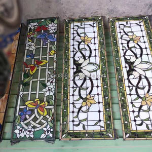 Fourniture d'usine : Magnifique vitrail Tiffany style européen motif papillon, 25x90, solide, double face, haute luminosité, pour décoration - Product Image 3