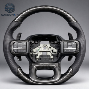 Volante Deportivo de Carreras de Fibra de Carbono Real Personalizado para Ford F150 Raptor Ranger Everest 2015 2016 2017 2018 2020 2021 2023 - Product Image 4