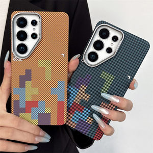 NUOVO per Samsung S26 Ultra: Custodia Magnetica Compatibile con Samsung S25 Ultra, Design <span class=keywords><strong>Tetris</strong></span> con Texture Premium - Product Image 6