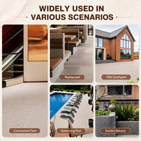 Peinture Époxy Liquide Effet Marbre Imperméable en Gros, Revêtement Durable en Pierre Naturelle Lavée pour Cour, Jardin et Allée
