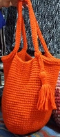 Sac fourre-tout décontracté en laine tricotée à la main avec deux poignées, design tendance pour femmes 2024